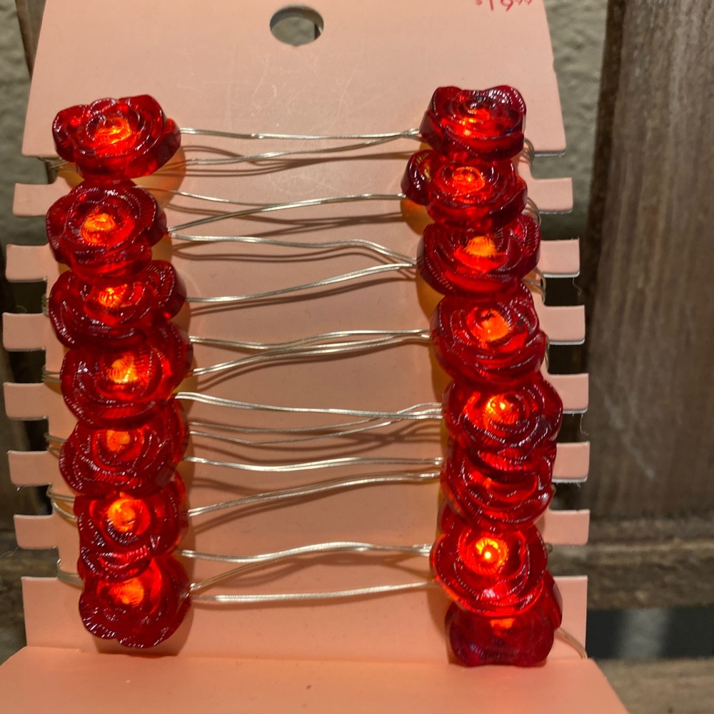 Valentine’s Day Rose Mini String LED Lights, 9.45 Feet, Valentine’s Day Decor